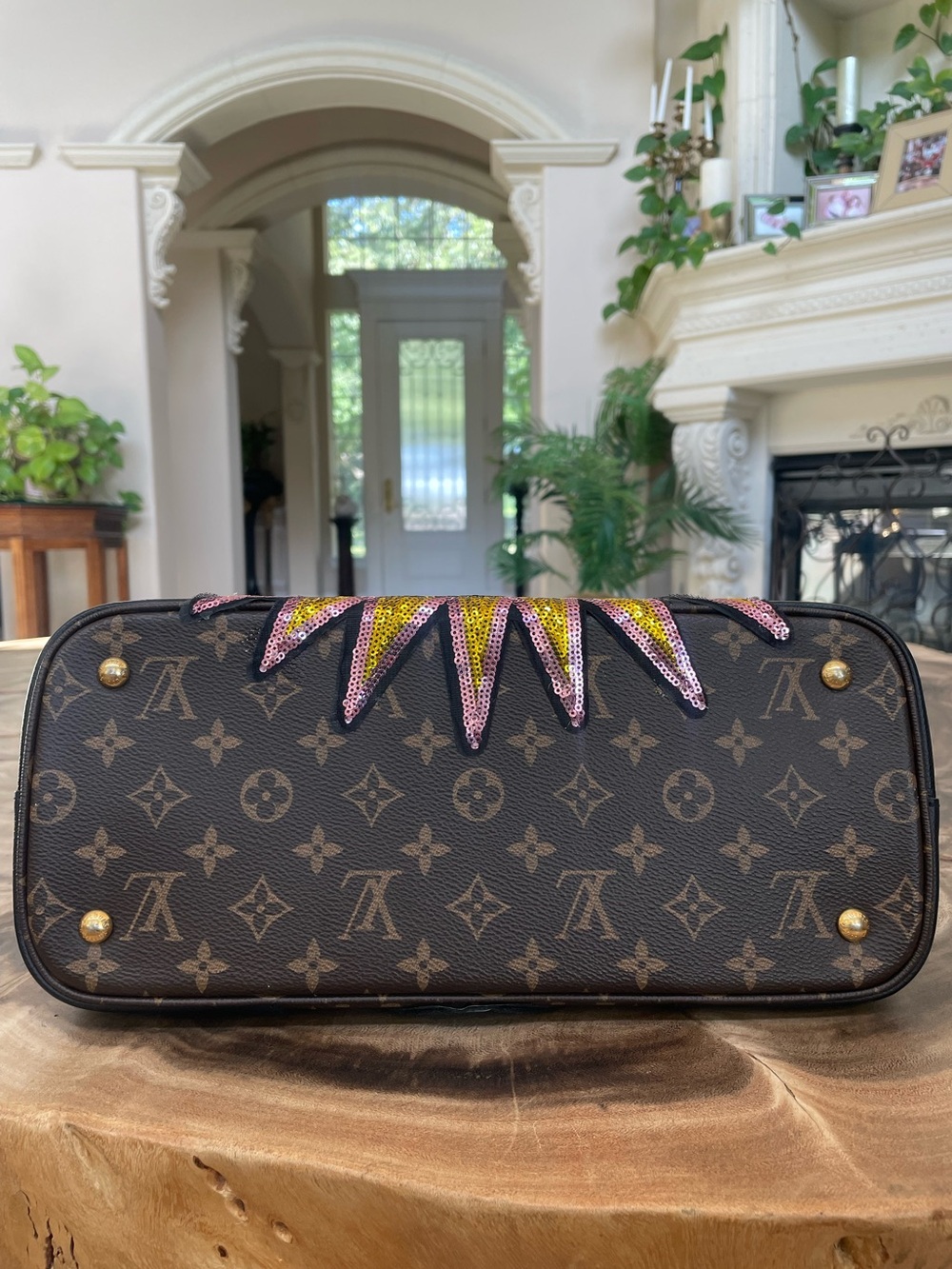 Louis Vuitton Flandrin custom repair sequins space Saturn UFO patch - Picture 3 of 7